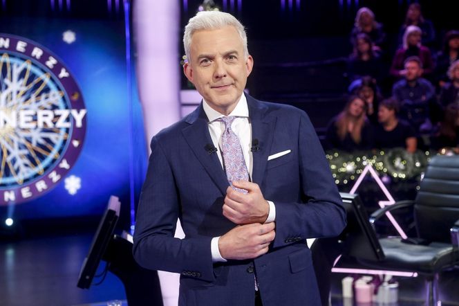 Hubert Urbański w "Milionerach" TVN-u