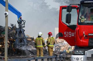 Pożar odpadów w Jakubowie