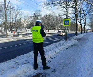 Akcja Bezpieczny pieszy. Policja w Toruniu promuje bezpieczeństwo na przejściach