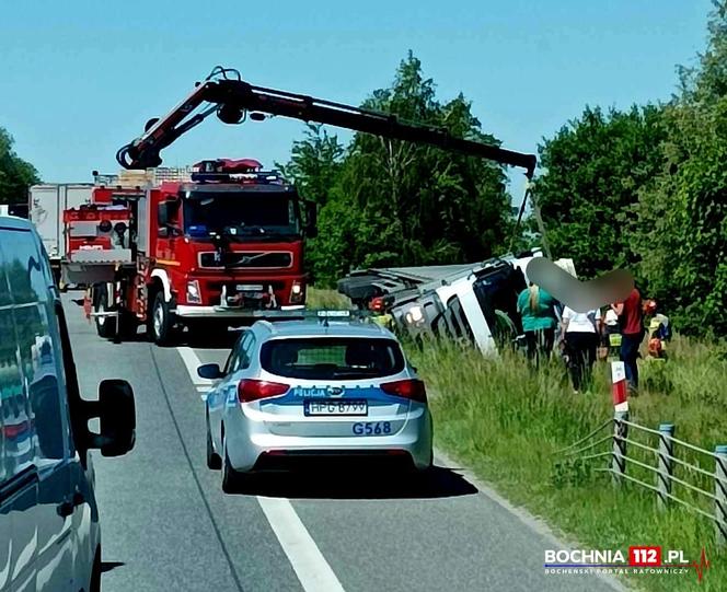 Śmiertelny wypadek pod Bochnią. Nie żyje kierowca ciężarówki