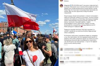 Kinga Rusin na Marszu 4 czerwca. Policja prosiła ją o zdjęcia