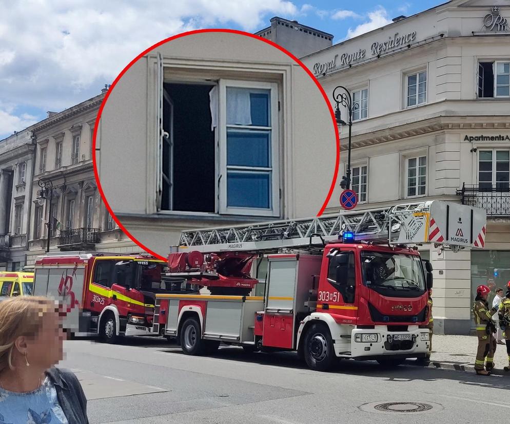 Malutkie dziecko chodziło po parapecie na drugim piętrze kamienicy. Wstrząsające sceny w Warszawie