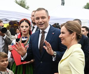 Marta Nawrocka na Dożynkach Prezydenkich