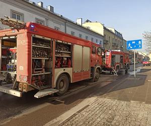 Pożar cukierni w centrum Kielc