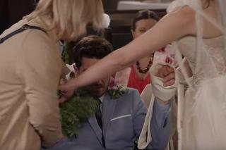 	Pierwsza miłość, odcinek 3831. Kacper (Damian Kulec), Basia (Anna Jarosik), Marysia (Aneta Zając)