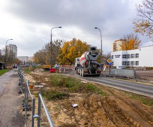 Budowa tramwaju na Stegny w Warszawie