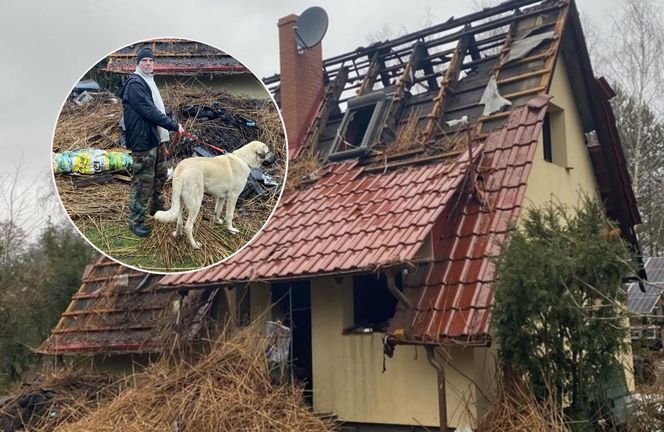 W jednej chwili stracił dorobek całego życia! Z płomieni uratował tylko psa