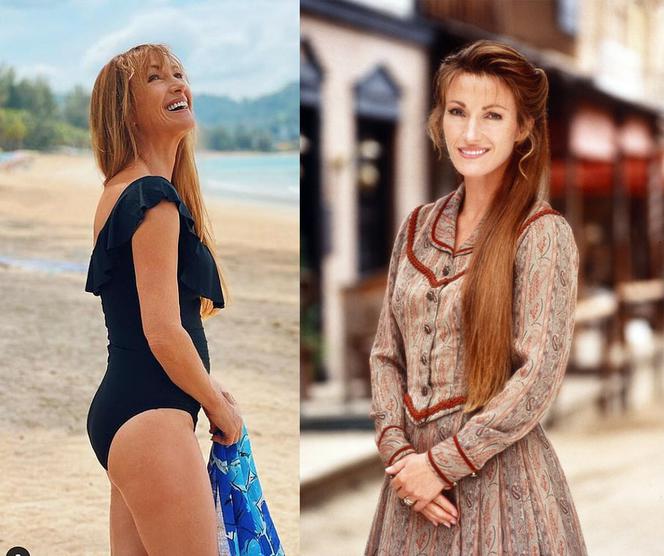 Oszałamiająca Jane Seymour pozuje w kostiumie kąpielowym. Piękna aktorka ma 70 lat