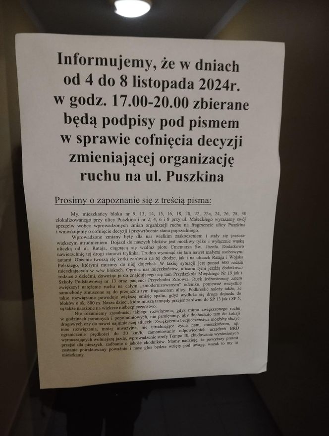 Burza wokół zmiany organizacji ruchu na Zatorzu. Kierowcy byli zaskoczeni, miasto wyjaśnia