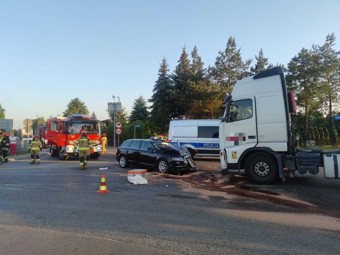 Wypadek na skrzyżowaniu Niedomickiej i Mroźnej w Tarnowie