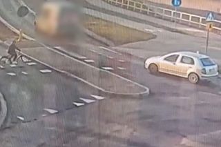 Potrącony rowerzysta 