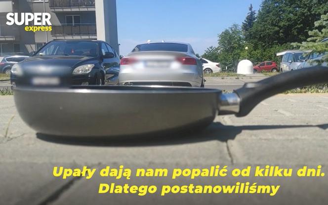 Usmażyliśmy jajko na parkingu w Rzeszowie przy 33 stopniach