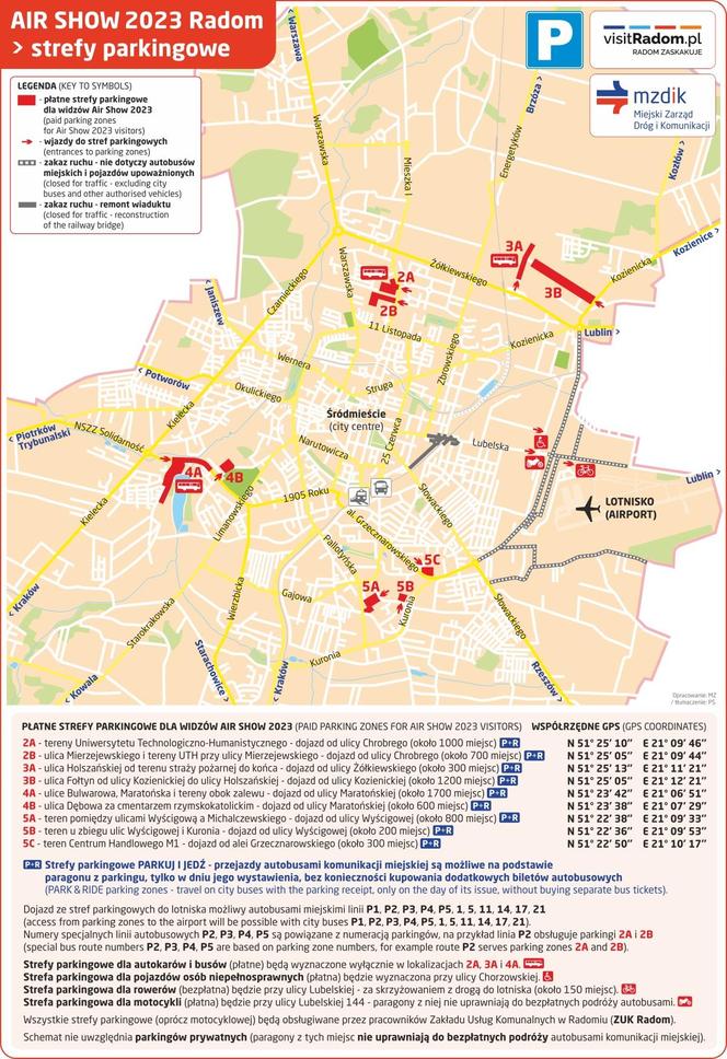 Wyznaczone parkingi podczas Air Show 2023