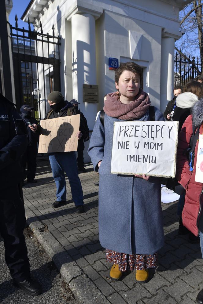 Protest pod Ambasadą Rosji