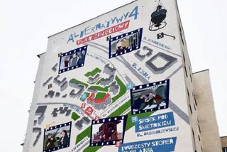 Alternatywy 4 - mural nawiązujący do dzieła Barei powstał w Warszawie! Znajdziemy na nim niezwykłą mapę