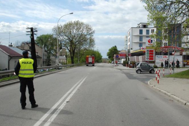 Wypadek motocyklisty w Jarosławiu