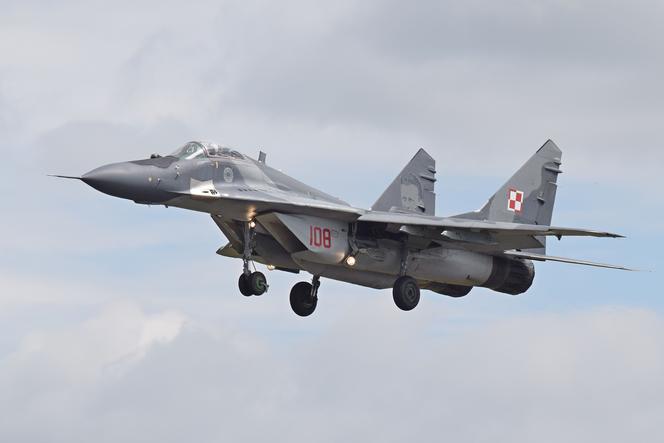 Samolot MiG-29 wystartował z bazy w Mińsku Mazowieckim