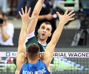 Siatkówka. Mecz Polska-Serbia. Memoriał Huberta Jerzego Wagnera w Krakowie