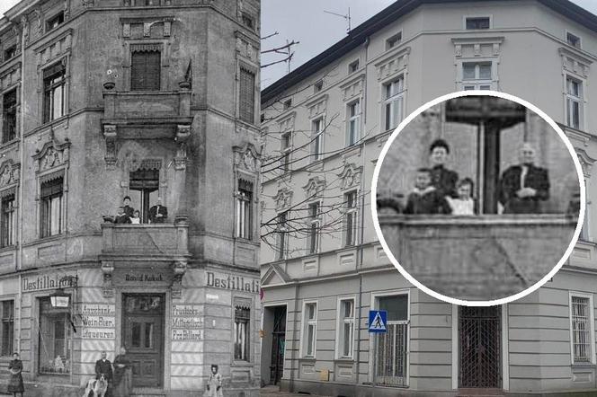 Ta fotografia kamienicy z Bydgoszczy ma ponad sto lat. Czy wiadomo, kim była rodzina stojąca na balkonie? [GALERIA]
