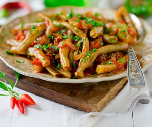 Genialna zielona fasolka szparagowa po turecku - lepszej fasolki w pomidorach nie jadłam