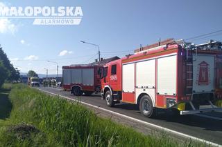 Czołowe zderzenie w Andrychowie. Sześć osób zostało poszkodowanych