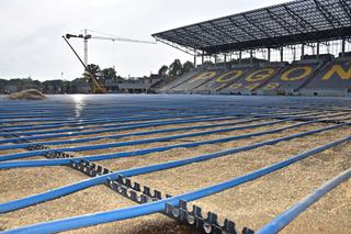 Budowa stadionu w Szczecinie - sierpień 2020