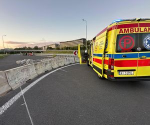 Motocyklista popisywał się na drodze