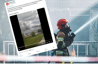 Dramatyczna akcja gaśnicza w Buku – ogień trawi sklep Biedronki