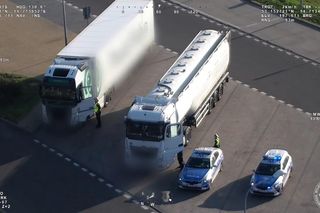 Kierowcy ciężarówek na celowniku policji