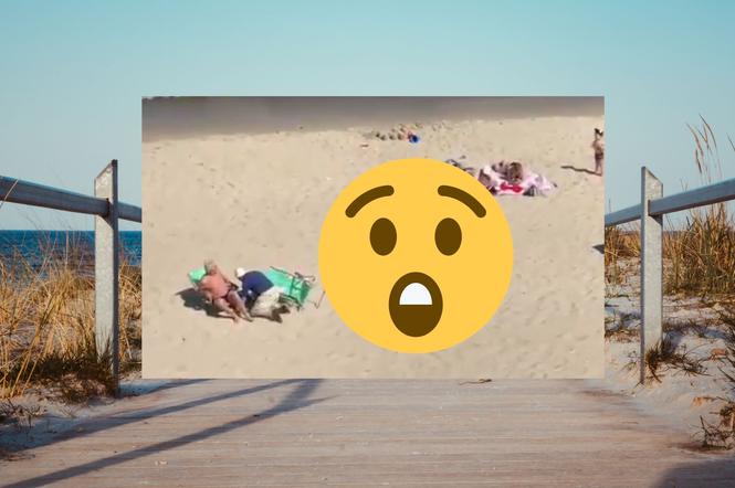 Liczna rodzinka zajęła pół plaży nad Bałtykiem! Inni turyści byli przerażeni widokiem! [WIDEO]