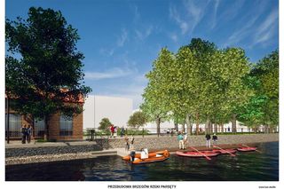 Wizualizacje przebudowy brzegów Parsęty w Kołobrzegu