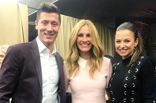 Robert Lewandowski, Anna Lewandowska, Julia Roberts