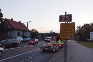 Remont drogi krajowje 75 w Brzesku