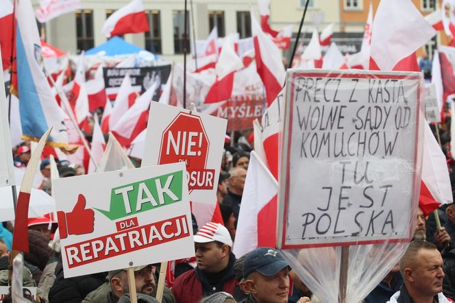 Manifestacja Prawa i Sprawiedliwości w Warszawie