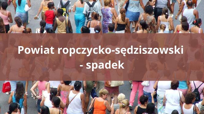 Powiat ropczycko-sędziszowski - spadek