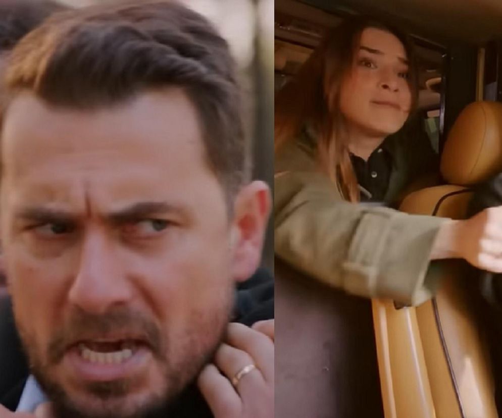 Mężczyzna z pistoletem wycelowanym w drugiego mężczyznę w lesie oraz kobieta szarpiąca kierownicę w samochodzie. Sceny te z tureckiego serialu Miłość i nadzieja można zobaczyć na portalu Super Seriale.