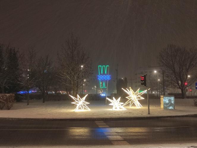 Śnieżna zima w Warszawie