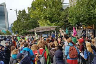 Protest ekologiczny w centrum Warszawy