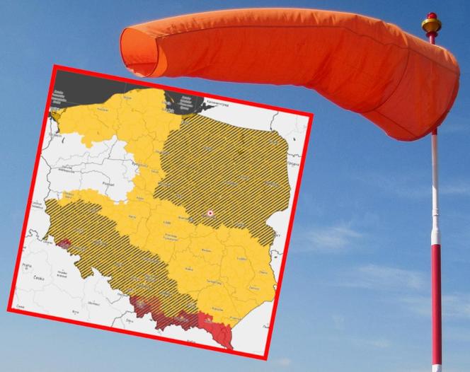 Silny wiatr w regionie łódzkim. IMGW wydało alert pogodowy