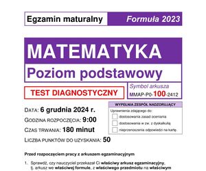 Matura próbna matematyka 2024 - arkusz CKE 6.12.2024