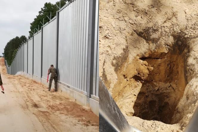 Próba zrobienia podkopu pod zaporą na granicy polsko-białoruskiej. Szokujące szczegóły