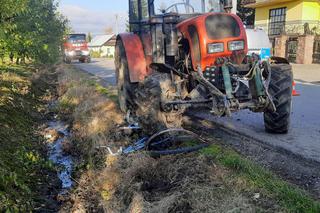 Śmiertelny wypadek w Szczereżu. Nie żyje rowerzysta potrącony przez traktor