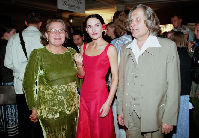 Justyna Steczkowska z rodzicami