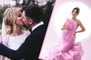 Faustyna Martyniuk w ciąży pozuje w różu i błękicie. Stylizacja jak marzenie, ale... gdzie tatuś?