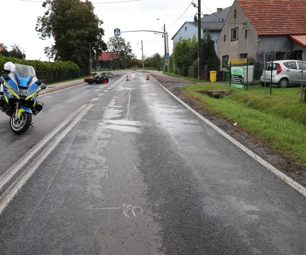 Potrącił motocyklistę i uciekł! Policja szuka świadków wypadku