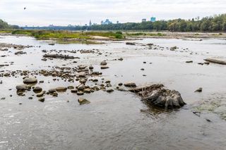 Wisła w Warszawie 27 sierpnia 2025 rano