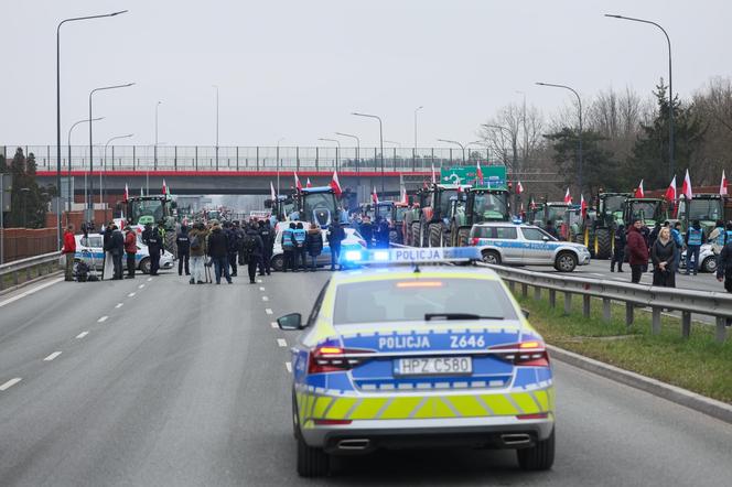 Protesty rolników na Mazowszu