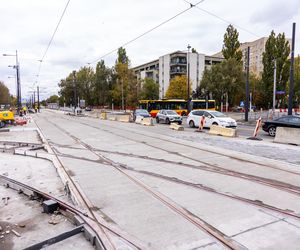 Budowa tramwaju na Stegny w Warszawie