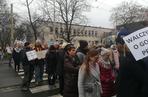 Pracownicy sądów protestują we Wrocławiu