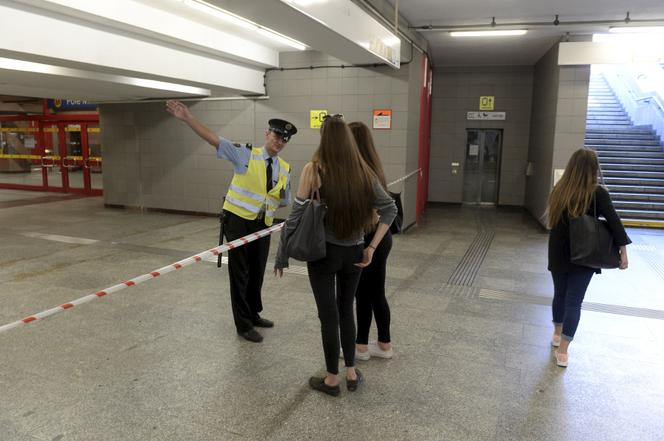 Wypadek na stacji metra Pole Mokotowskie